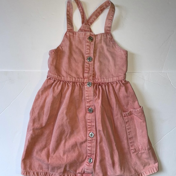 zara pink denim dress Zara | Dresses | Zara Girls Denim Pink Button Up Dress